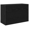Armoire murale de bain noir 60x25x40 cm bois d'ingénierie 615184615184