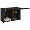 Armoire murale de bain noir 60x25x40 cm bois d'ingénierie 615184615184