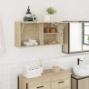 Armoire murale de bain chêne sonoma 80x25x40 cm bois ingénierie 615187615187