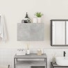 Armoire murale de bain gris béton 60x25x40 cm bois d'ingénierie 615188615188