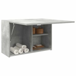 Armoire murale de bain gris béton 60x25x40 cm bois d'ingénierie 615188615188