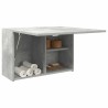 Armoire murale de bain gris béton 60x25x40 cm bois d'ingénierie 615188615188