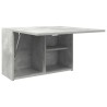 Armoire murale de bain gris béton 60x25x40 cm bois d'ingénierie 615188615188