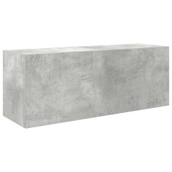 Armoire murale de bain gris béton 80x25x30 cm bois d'ingénierie 615190615190