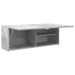 Armoire murale de bain gris béton 80x25x30 cm bois d'ingénierie 615190615190
