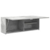 Armoire murale de bain gris béton 80x25x30 cm bois d'ingénierie 615190615190