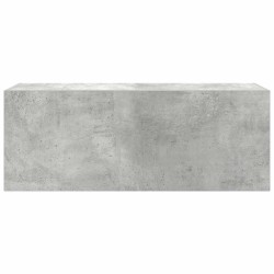 Armoire murale de bain gris béton 80x25x30 cm bois d'ingénierie 615190615190