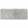 Armoire murale de bain gris béton 80x25x30 cm bois d'ingénierie 615190615190