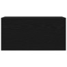 Armoire murale de bain noir 80x25x40 cm bois d'ingénierie 615193615193