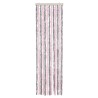 Rideau anti-mouches gris argenté et rose 56x185 cm chenille 615194615194
