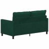 Canapé Vert foncé 156 x 81 x 87,5 cm Velours 615195615195