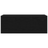 Armoire murale de bain noir 80x25x30 cm bois d'ingénierie 615196615196