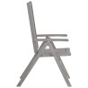 Chaises inclinables de jardin lot de 6 Gris Bois solide acacia 615197615197
