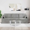 Canapé Gris clair 228 x 78 x 80 cm Velours 615199615199