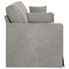Canapé Gris clair 228 x 78 x 80 cm Velours 615199615199