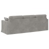 Canapé Gris clair 228 x 78 x 80 cm Velours 615199615199
