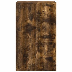 Meuble TV mural Chêne fumé 59,5 x 31 x 100 cm Bois d'ingénierie 615205615205