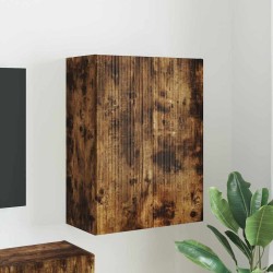Meuble TV mural Chêne fumé 59,5 x 31 x 80 cm Bois d'ingénierie 615207615207