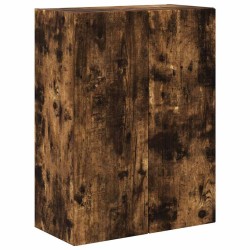 Meuble TV mural Chêne fumé 59,5 x 31 x 80 cm Bois d'ingénierie 615207615207