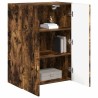 Meuble TV mural Chêne fumé 59,5 x 31 x 80 cm Bois d'ingénierie 615207615207