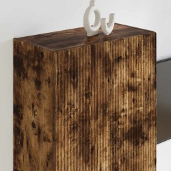 Meuble TV mural Chêne fumé 59,5 x 31 x 80 cm Bois d'ingénierie 615207615207