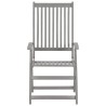 Chaises inclinables de jardin lot de 6 et coussins Bois acacia 615210615210