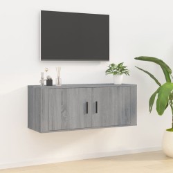 Meuble TV mural Sonoma gris 100x34,5x40 cm 615211615211