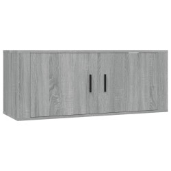 Meuble TV mural Sonoma gris 100x34,5x40 cm 615211615211