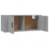 Meuble TV mural Sonoma gris 100x34,5x40 cm 615211615211