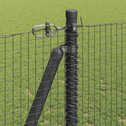 Clôture en fil soudé avec base en béton 50 x 1,2 m Gris Maille 615215615215