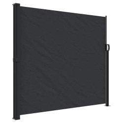 Auvent latéral rétractable noir 180x600 cm 615221615221