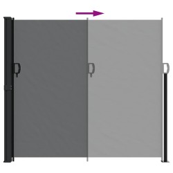 Auvent latéral rétractable noir 180x600 cm 615221615221