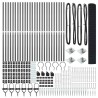 Clôture en fil soudé avec pointes 50 x 1,2 m Gris Maille 615227615227
