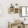 Armoire murale de bain chêne sonoma 60x25x30 cm bois ingénierie 615228615228