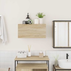 Armoire murale de bain chêne sonoma 60x25x30 cm bois ingénierie 615228615228