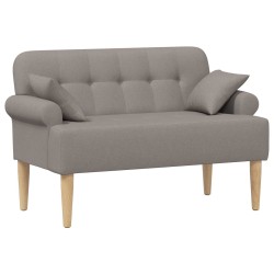 Canapé love seat avec capitonnage en boutons Taupe Tissu 615229615229