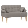 Canapé love seat avec capitonnage en boutons Taupe Tissu 615229615229