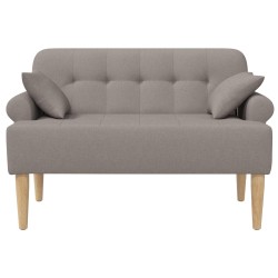Canapé love seat avec capitonnage en boutons Taupe Tissu 615229615229