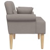 Canapé love seat avec capitonnage en boutons Taupe Tissu 615229615229