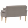 Canapé love seat avec capitonnage en boutons Taupe Tissu 615229615229