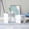 Ensemble de table basse Blanc 48x30x45 cm Bois d'ingénierie 615235615235