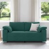 Canapé deux places Vert foncé 180 cm tissu 615238615238