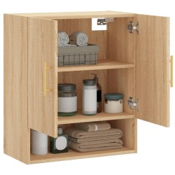 Armoire murale chêne sonoma 60x31x70 cm bois d'ingénierie 615243615243