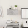 Armoire murale de bain gris béton 60x25x30 cm bois d'ingénierie 615245615245