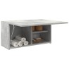 Armoire murale de bain gris béton 60x25x30 cm bois d'ingénierie 615245615245