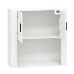 Armoire murale Blanc 80x33x80 cm Bois d'ingénierie 615252615252