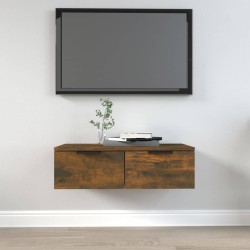 Armoire murale Chêne fumé 68x30x20 cm Bois d'ingénierie 615253615253