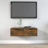 Armoire murale Chêne fumé 68x30x20 cm Bois d'ingénierie 615253615253