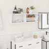 Armoire murale de bain blanc 100x25x30 cm bois d'ingénierie 615256615256