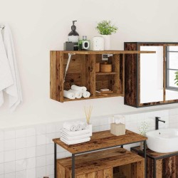 Armoire murale de bain vieux bois 60x25x40 cm bois d'ingénierie 615266615266
